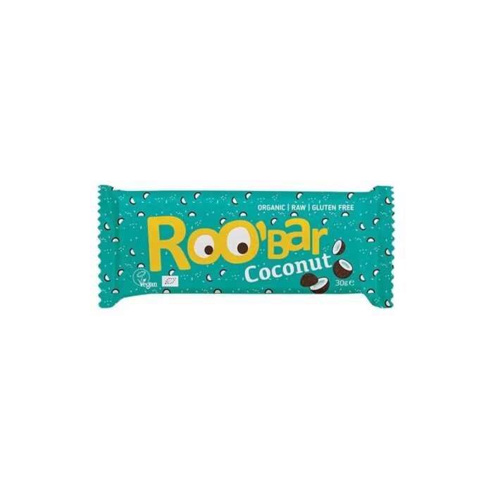 Baton owocowy RAW z kokosem i chia 30g ROOBAR BIO - obrazek 2