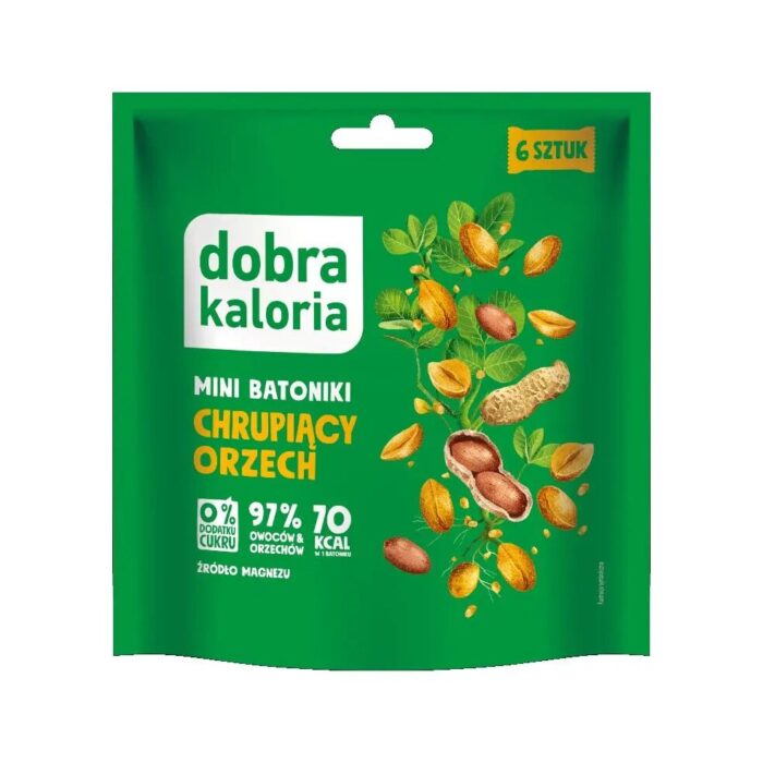 Mini batoniki Chrupiący orzech bez cukru 108g DOBRA KALORIA - obrazek 2