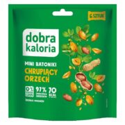 Mini batoniki Chrupiący orzech bez cukru 108g DOBRA KALORIA