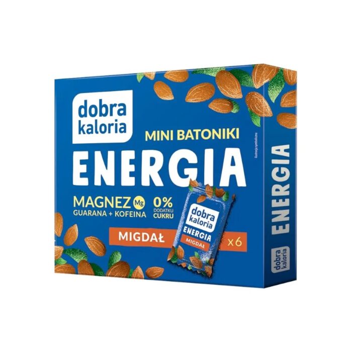 Mini batoniki Energia z migdałami bez cukru 102g DOBRA KALORIA - obrazek 2