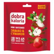 Mini batoniki Jabłko & cynamon bez cukru 108g DOBRA KALORIA