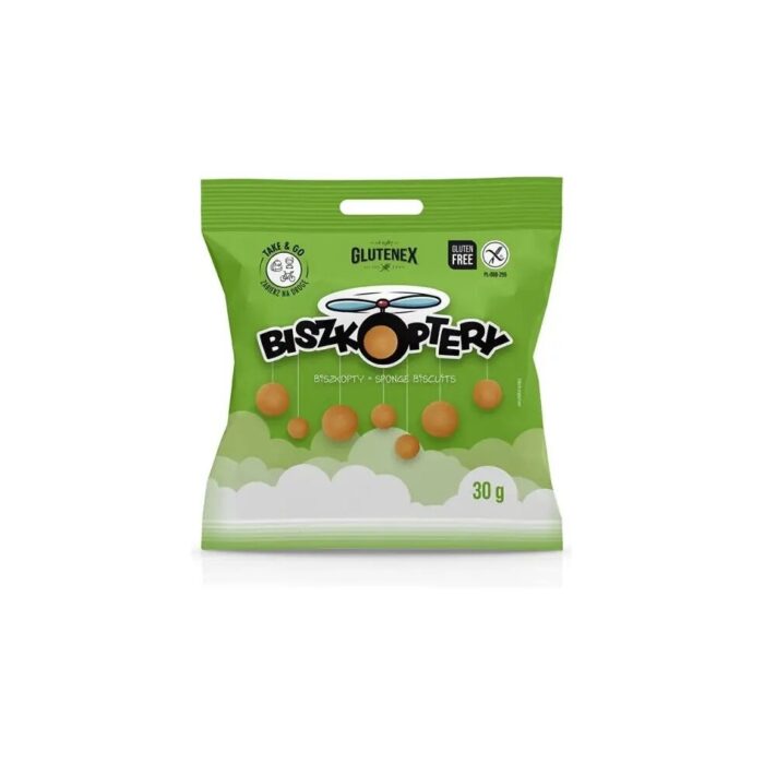 Biszkopty Biszkoptery bezglutenowe 30g GLUTENEX - obrazek 2