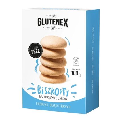 BISZKOPTY BEZ DODATKU CUKRÓW BEZGLUTENOWE 100 g - GLUTENEX