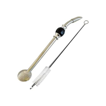 Bombilla Bola 21cm czarna kulka