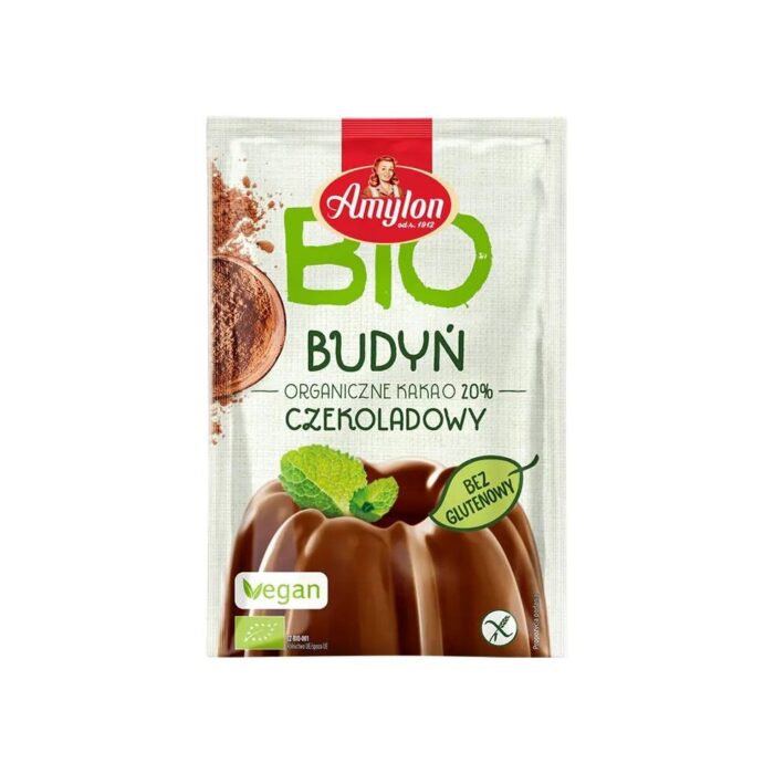 BUDYŃ O SMAKU CZEKOLADOWYM BEZGLUTENOWY BIO 40 g - AMYLON - obrazek 2