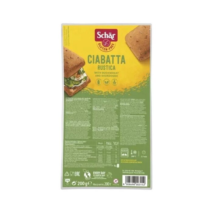 Bułki ciabatta wieloziarniste bezglutenowe 200g SCHÄR - obrazek 1