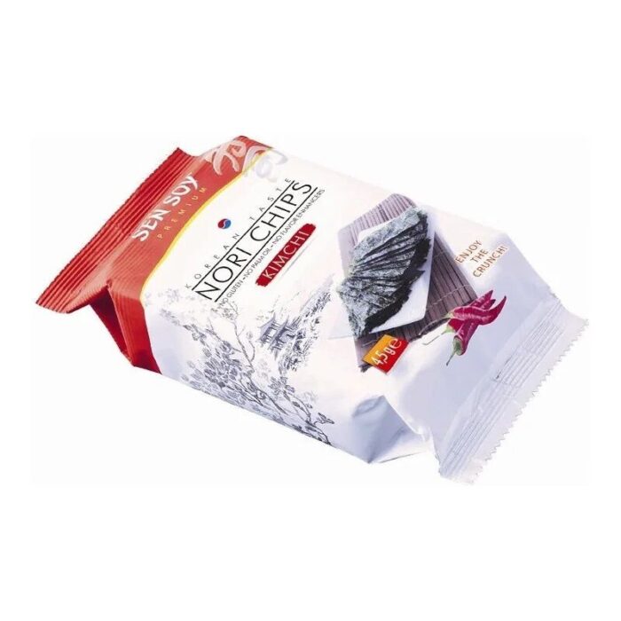 CHIPSY NORI KIMCHI BEZGLUTENOWE 4,5 g - SEN SOY - obrazek 1