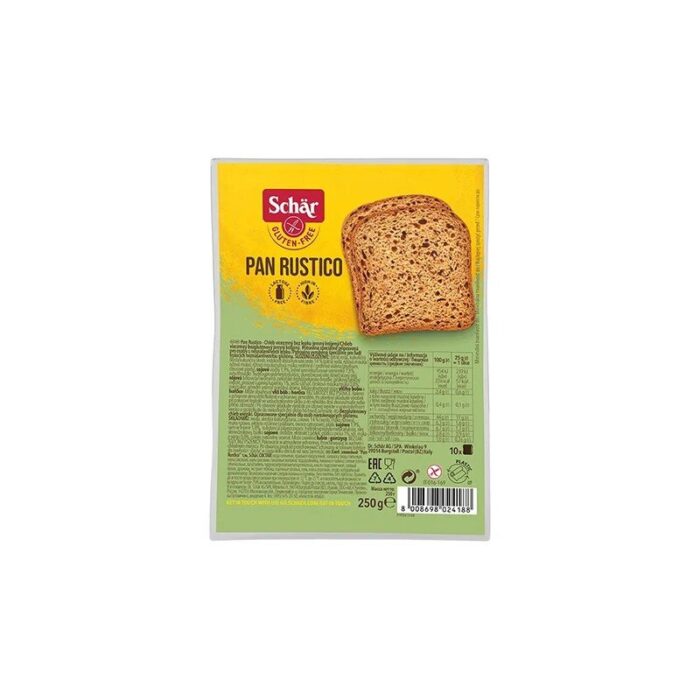 chleb-schar-bezglut-pan-rustico-wieloziarnisty-250g-2.jpg Chleb Pan Rustico wiejski krojony bezglutenowy 250g SCHAR - obrazek 1