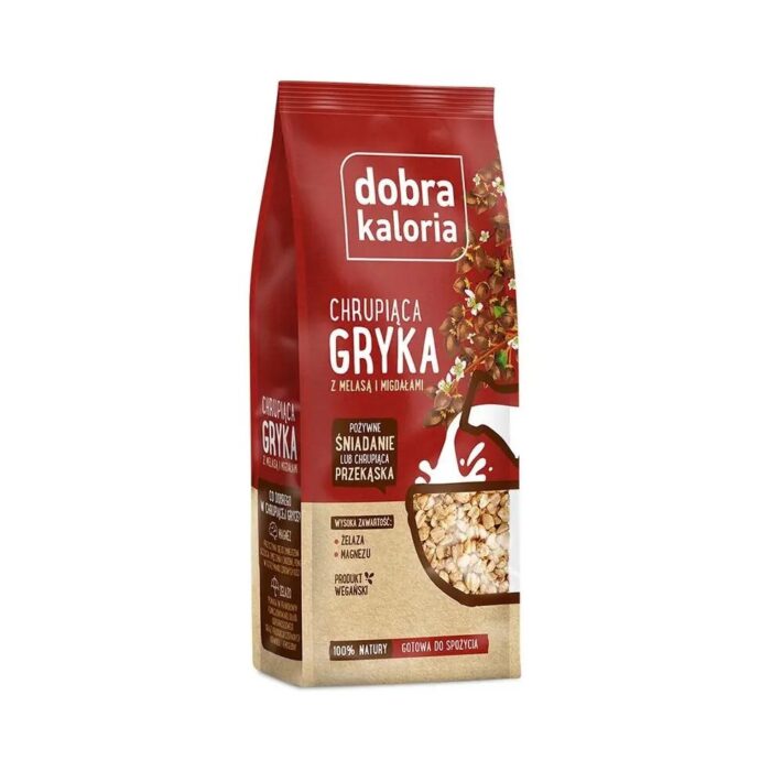 Chrupiąca gryka z melasą i migdałami 100g DOBRA KALORIA - obrazek 2