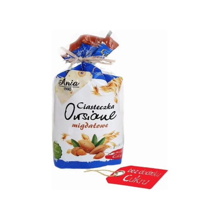 Ciasteczka owsiane migdałowe bez cukru 150g ANIA - obrazek 2