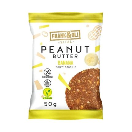 Miękkie ciasteczko masło orzechowe & banan bez cukru 50g FRANK&OLI