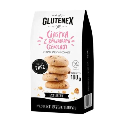 Ciastka z kawałkami czekolady bezglutenowe 100g GLUTENEX