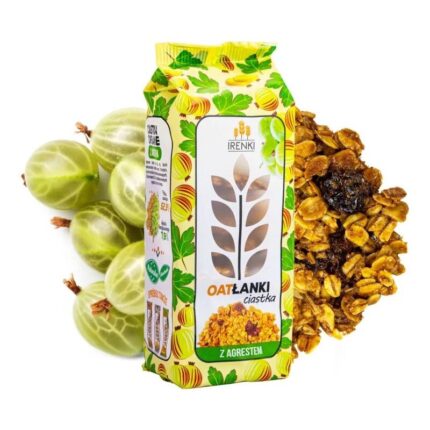 Ciastka owsiane z agrestem kandyzowanym 150g IRENKI