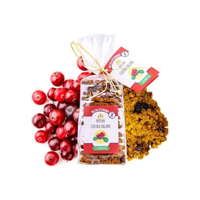 Ciastka jaglane z żurawiną 175g IRENKI - obrazek 2