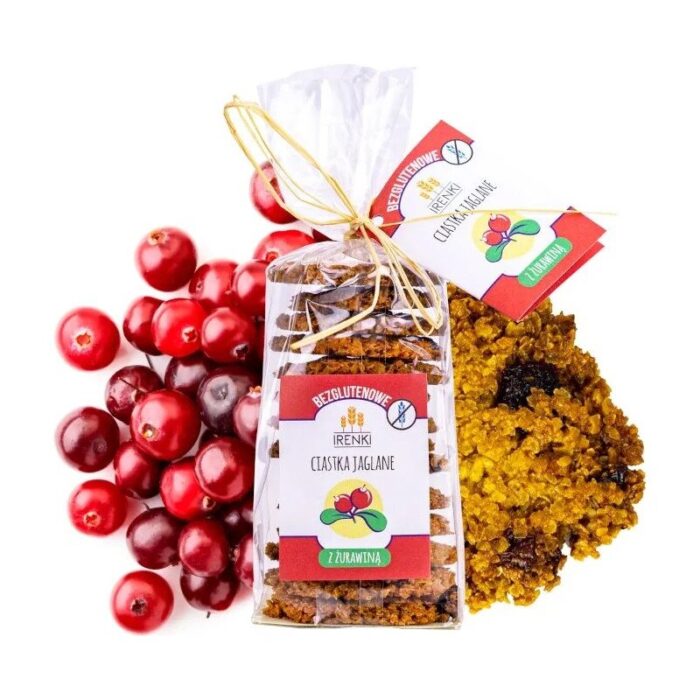 Ciastka jaglane z żurawiną 175g IRENKI - obrazek 1