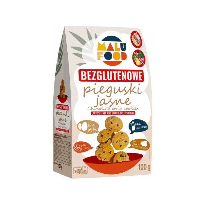 CIASTKA PIEGUSKI JASNE BEZ CUKRU BEZGLUTENOWE 100 g - MALU FOOD - obrazek 2