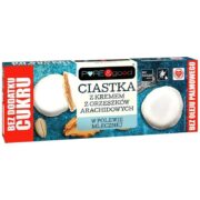 Ciastka z kremem orzechowym w polewie mlecznej bez cukru 128g PURE&GOOD