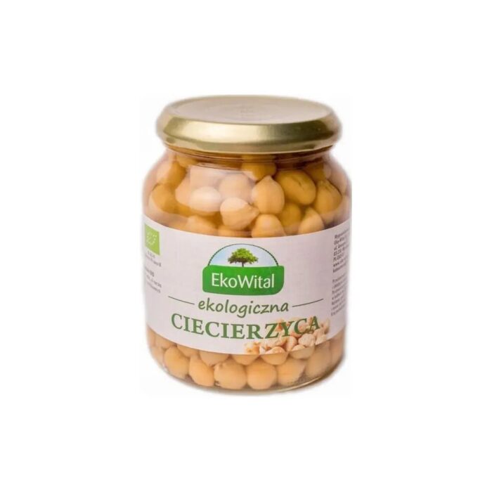 Ciecierzyca w zalewie słoik 350g EKOWITAL BIO - obrazek 2