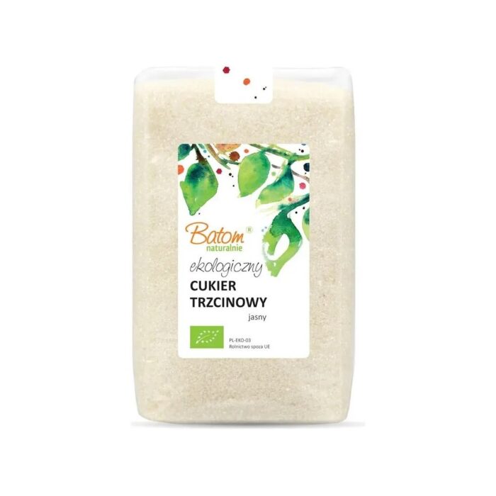 Cukier jasny trzcinowy 1kg BATOM BIO - obrazek 2