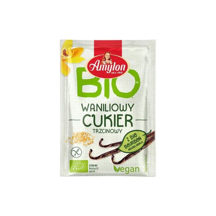 CUKIER Z WANILIĄ BOURBON BEZGLUTENOWY BIO 8 g - AMYLON - obrazek 2