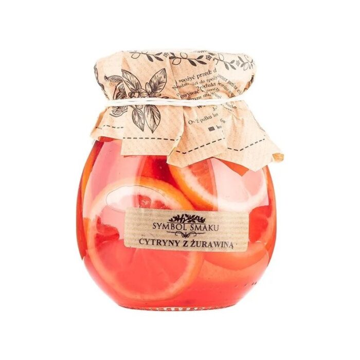cytryny-symbol-smaku-z-zurawina-260g-2.jpg Cytryny w syropie z żurawiną 260g SYMBOL SMAKU - najlepiej spożyć przed: 12.12.2025 - obrazek 1