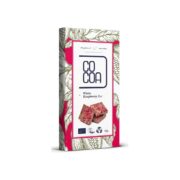 Tabliczka czekolada biała malinowa 45g COCOA BIO - obrazek 2