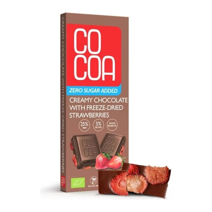 czekolada-cocoa-creamy-z-truskawkami-b-c-40g-bio-10-bp-2.jpg CZEKOLADA CREAMY Z TRUSKAWKAMI BEZ DODATKU CUKRÓW BIO 40 g - COCOA - obrazek 1