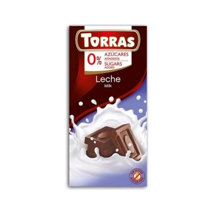 Czekolada mleczna bez cukru 75g TORRAS