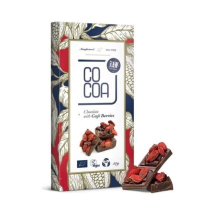 Czekolada surowa z jagodami Goji 50g COCOA BIO