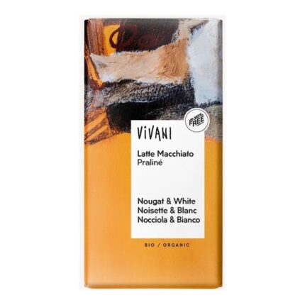 Czekolada nugatowa gorzka Latte macchiato 100g VIVANI BIO