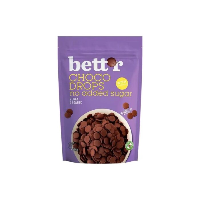 DROPSY CZEKOLADOWE BEZ DODATKU CUKRÓW BIO 200 g - BETT'R - obrazek 2