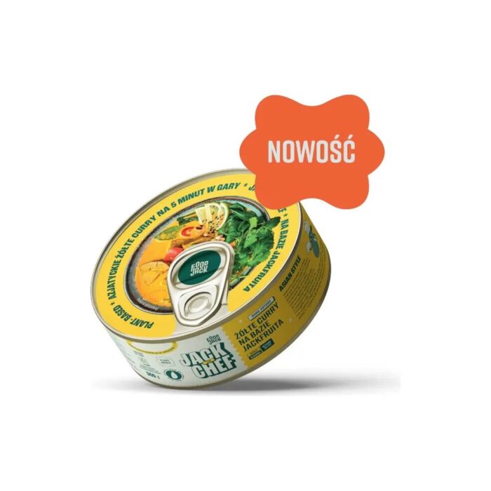 Żółte curry wegańskie z jackfruit puszka 300g JACK THE CHEF - obrazek 2