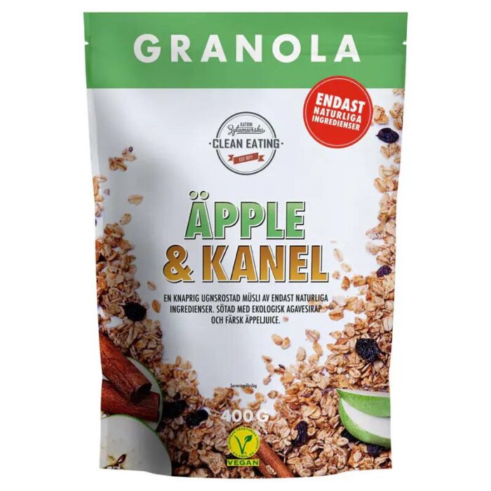 Granola Jabłko & Cynamon bez cukru 400g CLEAN EATING - obrazek 1