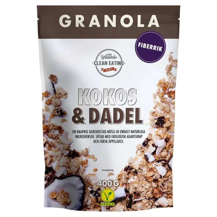 Granola Kokos & Daktyl bez cukru 400g CLEAN EATING - obrazek 1