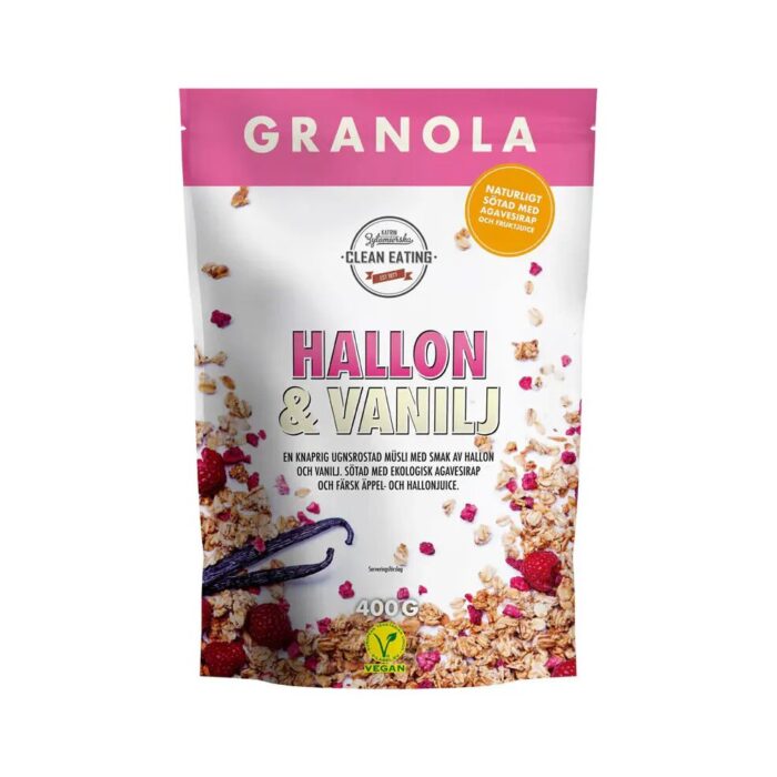 Granola Malina & Wanilia bez cukru 400g CLEAN EATING - obrazek 2