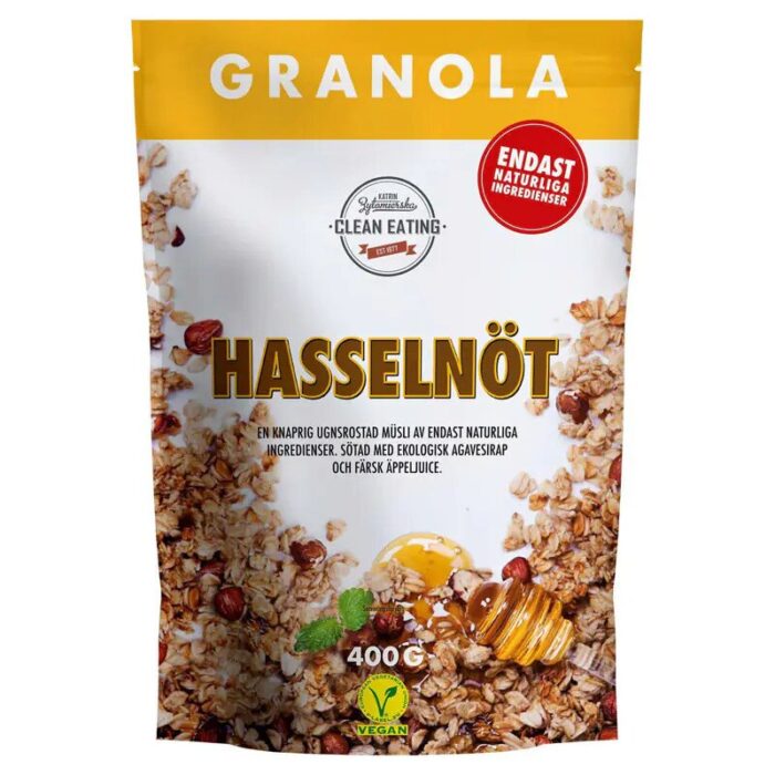 Granola orzechowa z miodem bez cukru 400g CLEAN EATING - obrazek 1