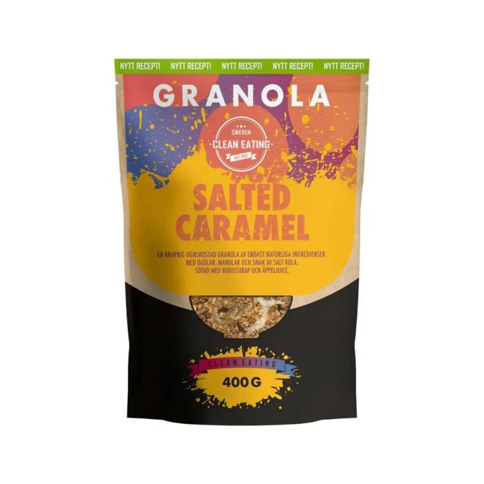 Granola Słony karmel 400g CLEAN EATING - obrazek 2