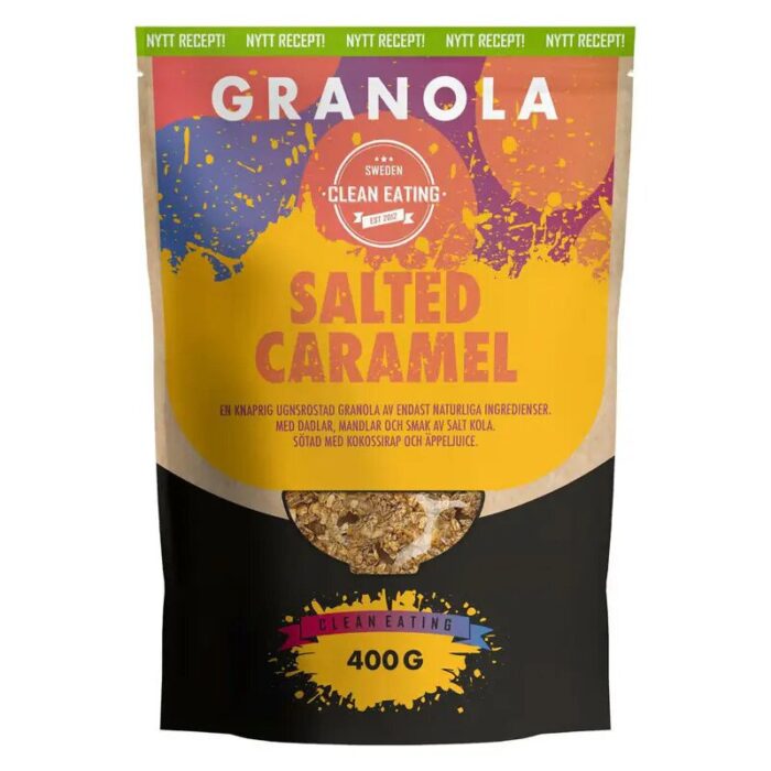 Granola Słony karmel 400g CLEAN EATING - obrazek 1