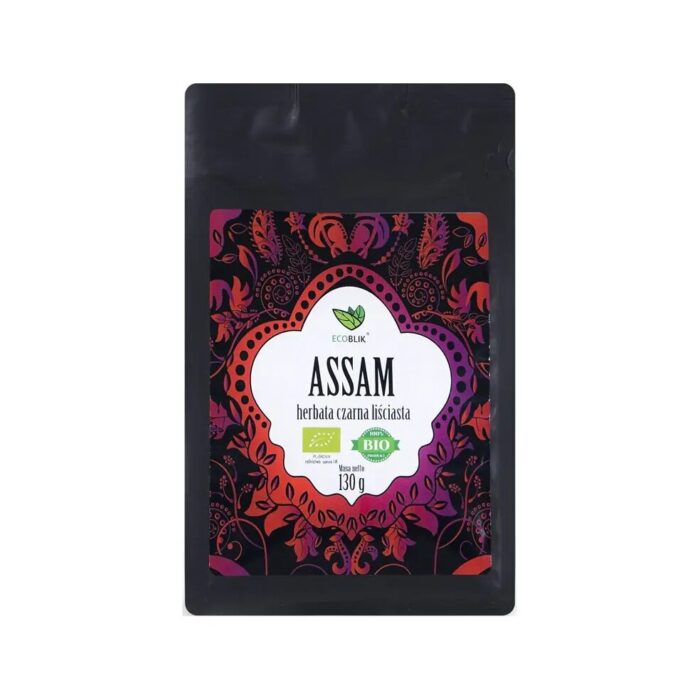 HERBATA CZARNA LIŚCIASTA ASSAM BIO 130 g - ECOBLIK - obrazek 2