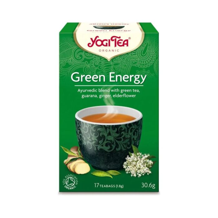 HERBATA ZIELONA ENERGIA (GREEN ENERGY) BIO (17 x 1,8 g) 30,6 g - YOGI TEA - obrazek 2