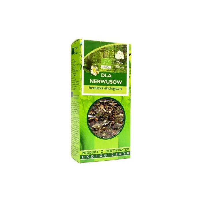 HERBATKA DLA NERWUSÓW BIO 50 g - DARY NATURY - obrazek 2