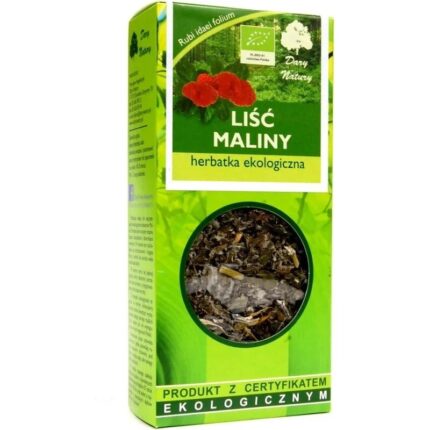 HERBATKA LIŚĆ MALINY BIO 25 g - DARY NATURY