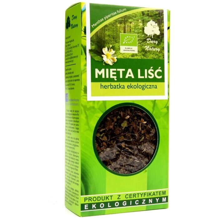 HERBATKA LIŚĆ MIĘTY BIO 25 g - DARY NATURY - obrazek 2