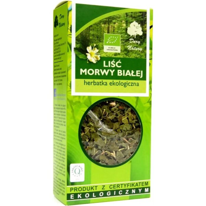 HERBATKA LIŚĆ MORWY BIAŁEJ BIO 50 g - DARY NATURY - obrazek 2