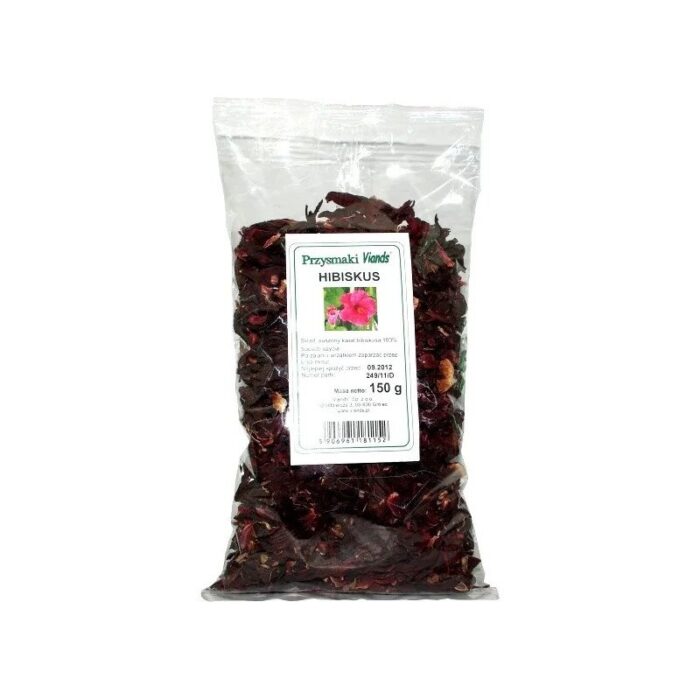 hibiskus-kwiaty-suszone-100gviands-2.jpg Hibiskus kwiaty suszone 75g VIANDS - obrazek 1