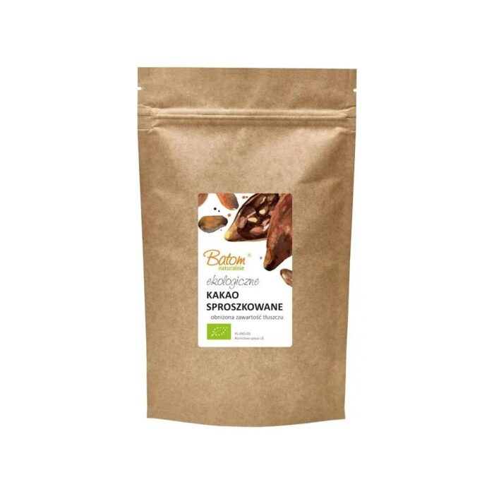 Kakao odtłuszczone proszek 500g BATOM BIO - obrazek 2