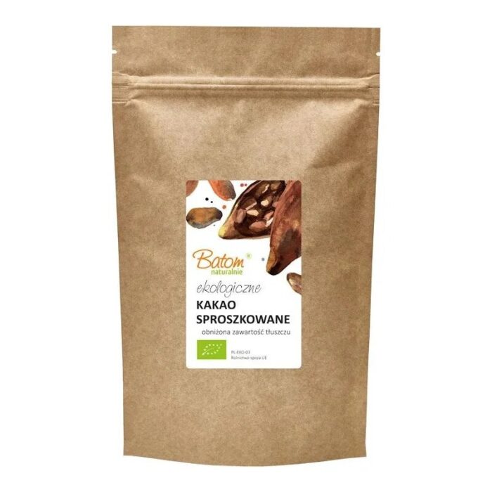 Kakao odtłuszczone proszek 500g BATOM BIO - obrazek 1