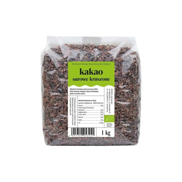 Kakao surowe kruszone 1kg DETAL BIO - obrazek 2