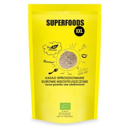 KAKAO SUROWE SPROSZKOWANE BIO 400 g - BIO PLANET SUPERFOODS