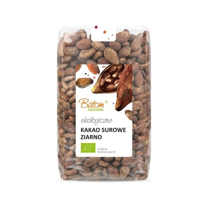 Kakao surowe ziarno 1kg BATOM BIO - obrazek 2